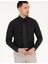 Erkek Siyah Slim Fit Uzun Kollu Klasik Gömlek 50268203-VR046 2
