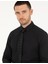 Erkek Siyah Slim Fit Uzun Kollu Klasik Gömlek 50268203-VR046 3