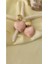 Kalp Midye Gold Metal Pembe Küpe 3