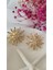 Yıldız Saçaklı Metal Gold Küpe 2