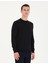 Erkek Siyah Slim Fit Yarım Balıkçı Yaka Basic Triko Kazak 50259094-VR046 1
