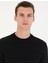 Erkek Siyah Slim Fit Yarım Balıkçı Yaka Basic Triko Kazak 50259094-VR046 2