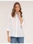 Kadın Beyaz Keten Karışımlı Gömlek 50262568-VR013 1