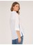 Kadın Beyaz Keten Karışımlı Gömlek 50262568-VR013 5