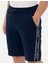 Erkek Lacivert Slim Fit Örme Şort 50264571-VR033 5