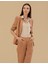 Kadın Kahverengi Kupro Regular Fit Ceket 50262598-VR233 1