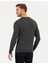Erkek Gri Melanj Slim Fit Bisiklet Yaka Triko Kazak 50261154-VR086 5