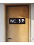 Alüminyum Ofis Departman Kapı İsimliği Yönlendirme Levhas Wc Bay Bayan 24 x 9 cm 4
