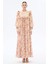 Puantiye Dantelli Elbise Pembe 1