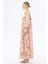 Puantiye Dantelli Elbise Pembe 2