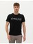 Erkek Siyah Slim Fit Bisiklet Yaka Tişört 50273390-VR046 3