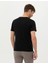 Erkek Siyah Slim Fit Bisiklet Yaka Tişört 50273390-VR046 5