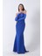 Saks Drapeli Düğme Detaylı Uzun Abiye 9705361.26 3