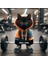 Şirin Fitness Kedi Dekoratif Heykel (Yurt Dışından) 1