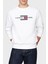 Tommy Hilfiger Pamuk Karışımlı Regular Fit Bisiklet Yaka Logolu Sweat Erkek Sweat MW0MW35541 Ybr 1