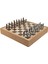 Gifthome Orta Boy Metal Osmanlı-Bizans Satranç Takımı Antik ve Rustik Desenli Sandıklı Mdf TAHTASI(36X36 Cm.) 1