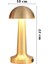 Lizbon 3 Işık Renkli Şarjlı Dim Edilebilir Metal Masa Lambası CT-8429 Gold 3
