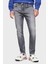 Streç Pamuklu Slim Fit Normal Bel Daralan Paça Jeans Erkek Kot Pantolon DM0DM20391 1bz 1