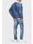 Regular Fit Çift Taraflı Kot Ceket Erkek Kot Ceket DM0DM20470 1bj 2