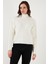 Slim Fit Dik Yaka Kazak Bayan Kazak 24K0116K1 2