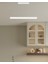 Magro 80cm (Beyaz Kasa, Beyaz Işık) Ledli Sarkıt Lineer Modern LED Avize, Salon, Mutfak, Masa Üstü Avize 2