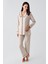 Bebe Yaka Düğmeli Uzun Kollu Hamile Pijama Takım 22109 1