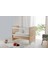 BW1066 - Pratik Kademeli Anne Yanı Tekerlekli Bebek Beşik Ahşap 60x120 2