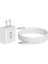 Ivon Ad-35 3A Hızlı Şarj Seyahat Güç Adaptörü Qc3.0 USB Duvar Şarj Cihazı + 1 M Type-C Veri Kablosu - Abd Tak (Yurt Dışından) 1