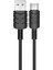 Kakusıga KSC-710 Kuge Serisi 1m 2.4A Type-C Akıllı Şarj Veri Kablosu Pvc Telefon Kablosu - Siyah (Yurt Dışından) 1