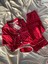 Kırmızı Kalp Desenli Örme Pazen Pijama Takımı 2