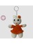 El Yapımı Amigurumi Sevimli Ayı Anahtarlık - Turuncu 1
