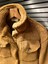 Camel Kısa Boy Cepli Kadın Peluş Ceket 3