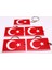 Türk Bayrağı Anahtarlık, Kabartmalı Tek Yönlü Yüzey 5 Adet 1