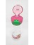 DL 24628 620 ml Can Pipetli Tritan Pembe Şeffaf Matara Taşıma Aparatlı 2