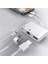 3 In1 Şarj Adaptörü Lightning Type-C Girişini Kamera Fotoğraf Makinesi Lan Ethernet Girişine Çevirici Dönüştürücü Tip-C RJ45 Girişli Iphone ile Uyumlu ZR814 1