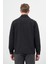 Siyah Örme Polo Yaka Jakarlı Desen Yırtmaçsız Astarsız Slim Fit Classic Mont 1007245160 5