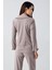 Kadın Uzun Kollu Esnek Pamuklu Kumaş Hamile Pijama Takım 22112 5