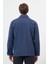 Lacivert Örme Polo Yaka Jakarlı Desen Yırtmaçsız Astarsız Slim Fit Classic Mont 1007245161 5