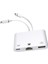 3 In1 Şarj Adaptörü Lightning Type-C Girişini Kamera Fotoğraf Makinesi Lan Ethernet Girişine Çevirici Dönüştürücü Tip-C RJ45 Girişli Iphone ile Uyumlu ZR814 4