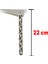 Plastik Sofra Ayağı - Katlanır Yer Sofrası - Sini Altı Katlanabilir - 22 cm Kırık Beyaz 3