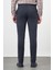 Koyu Lacivert Düz Gabardin Pamuklu Yan Cep Slim Fit Casual Pantolon 1003245162 5