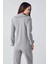 Kadın Uzun Kollu Esnek Pamuklu Kumaş Hamile Pijama Takım 22112 5