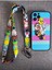 Apple iPhone 12 Pro Uyumlu Kamera Korumalı Looney Tunes Tuşları Renkli Telefon Boyun Askılı Set Kılıf 1
