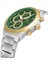 Davıd Guner Yeşil Kadranlı Sarı Beyaz Kaplama Multi Fonksiyonlu Paslanmaz Masif Çelik Erkek Kol Saati 3