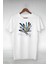 Baskılı Oversize T-Shirt Beyaz 1