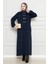 Cırt Cırtlı Oysho Elbise-Lacivert 1