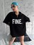 Baskılı Yarım Fermuarlı T-Shirt Siyah 2