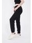 Üç Iplik Basic Lastikli Eşofman Pantolon Siyah 4