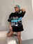 Baskılı Yarım Fermuarlı T-Shirt Siyah 3