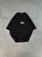 Bisiklet Yaka Baskılı Oversize T-Shirt Siyah 1
